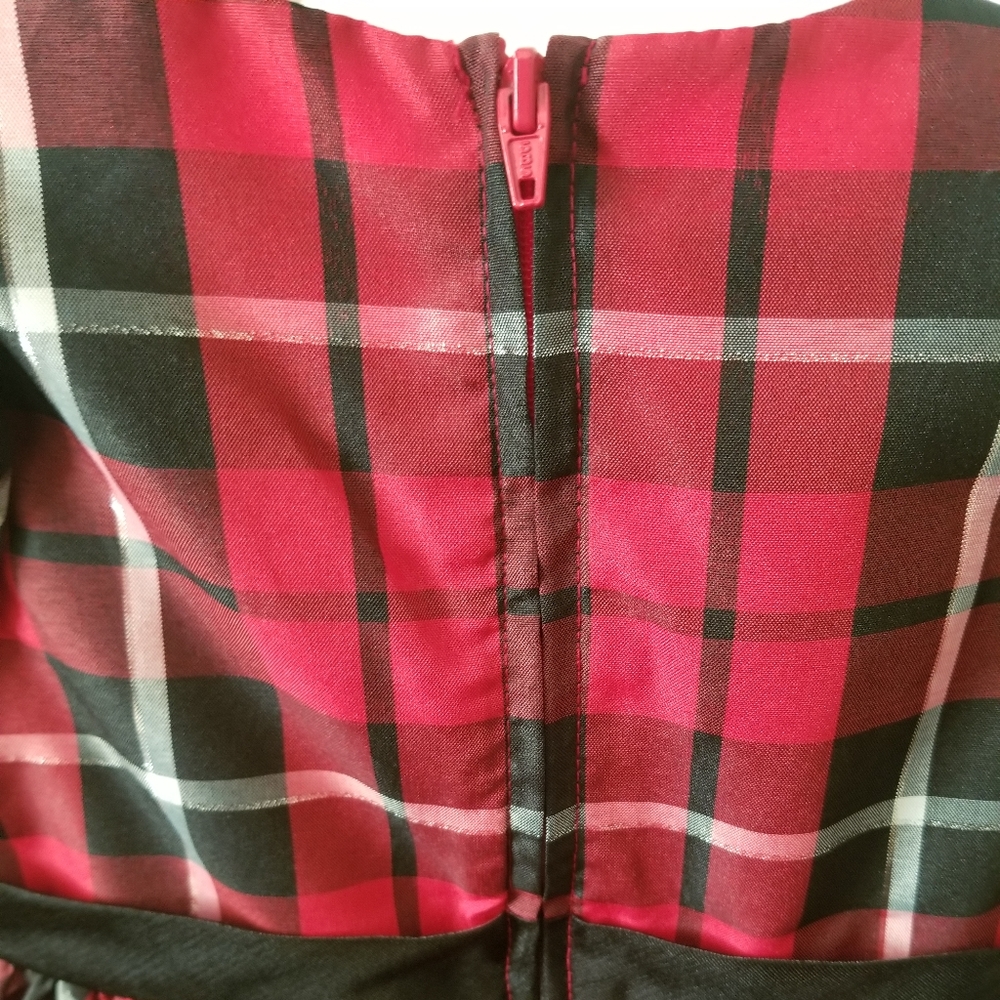Bonnie Jean Red Plaid Dress - Picture 4 of 8